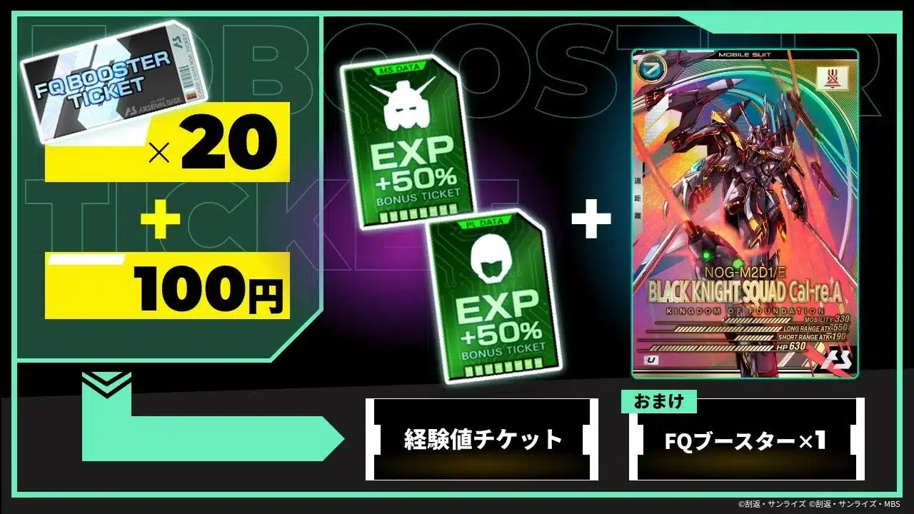 FQブースターチケットと報酬