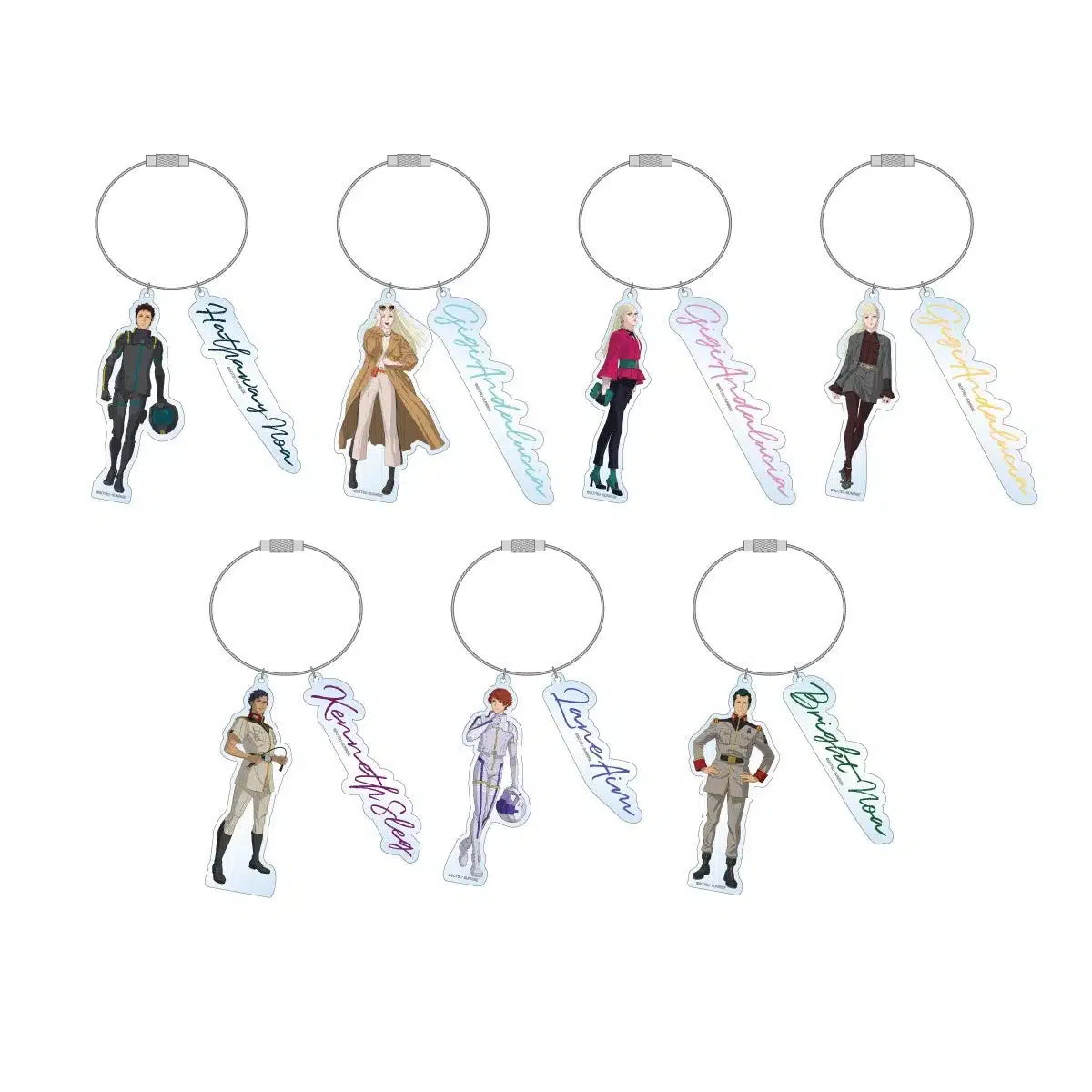 ワイヤーアクリルキーホルダー