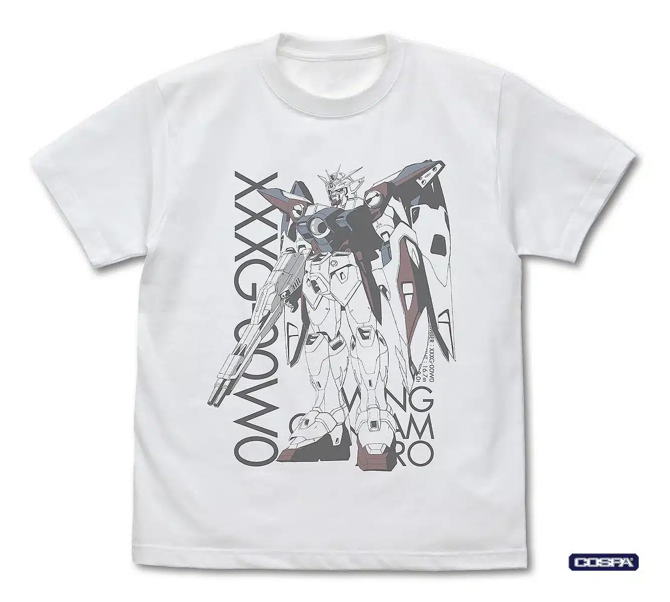 XXXG-00W0 ウイングガンダムゼロ Tシャツ（ホワイト）