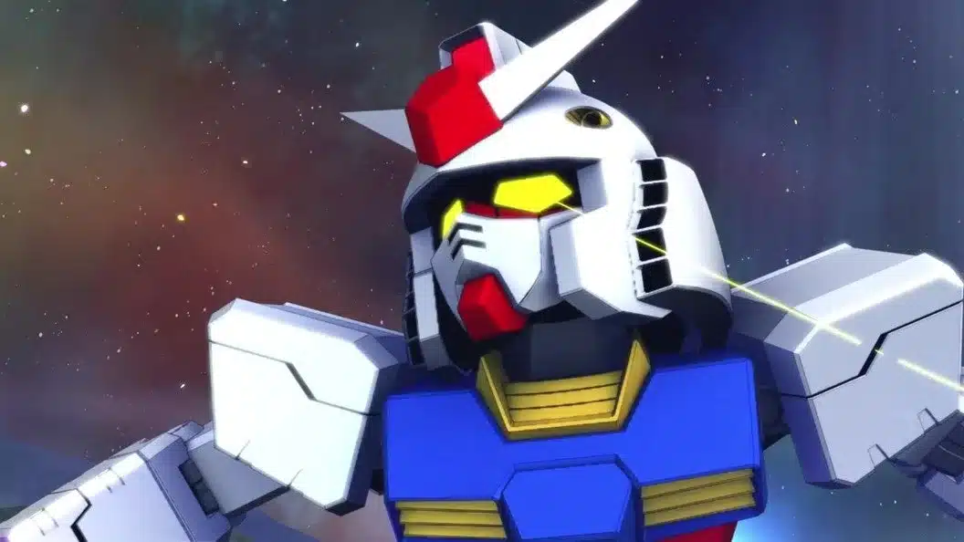 宇宙を背景にしたガンダム