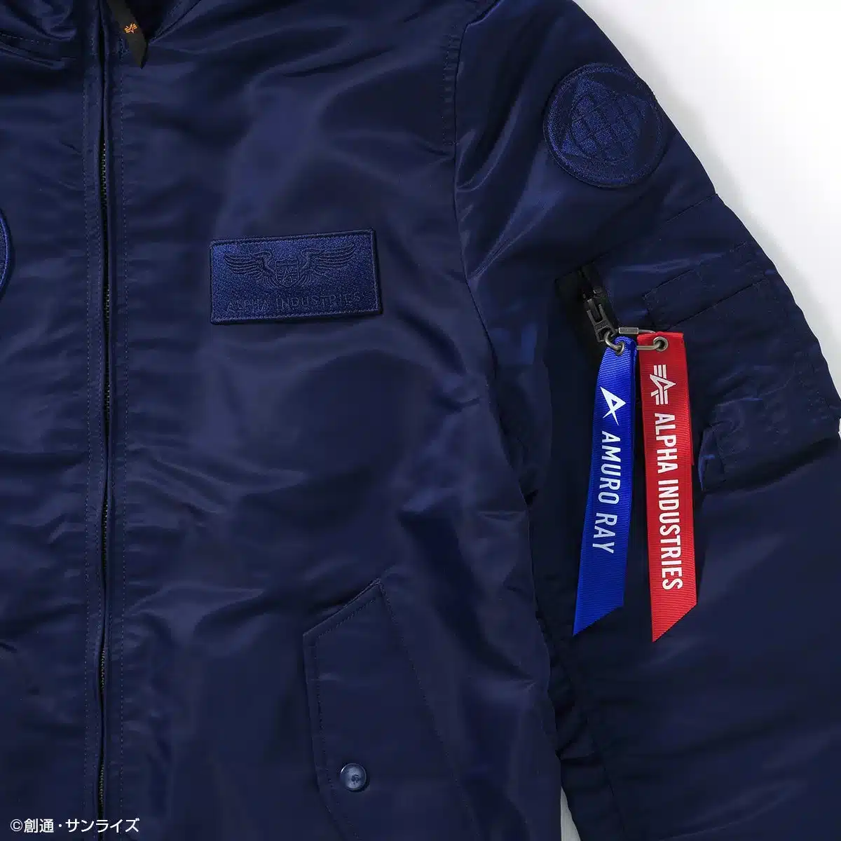 フライトジャケット袖部分