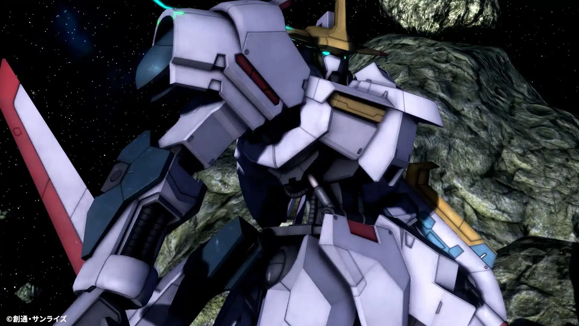 宇宙空間に浮かぶガンダム・端白星