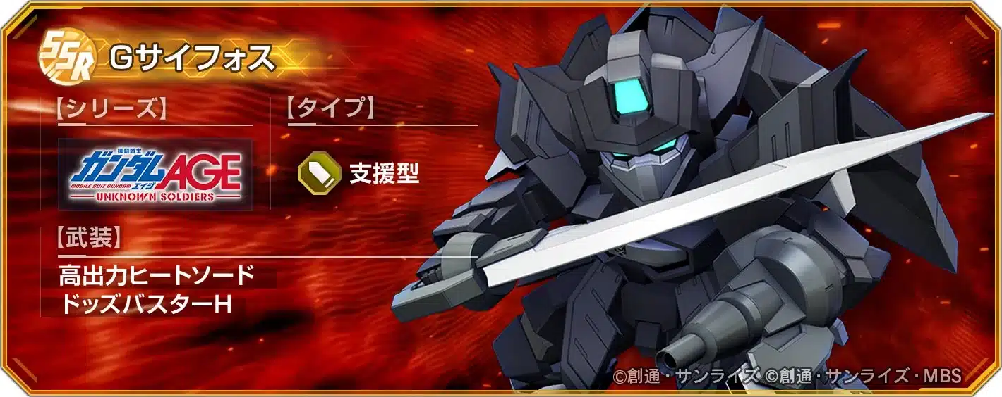 SSR Gサイフォスユニット情報