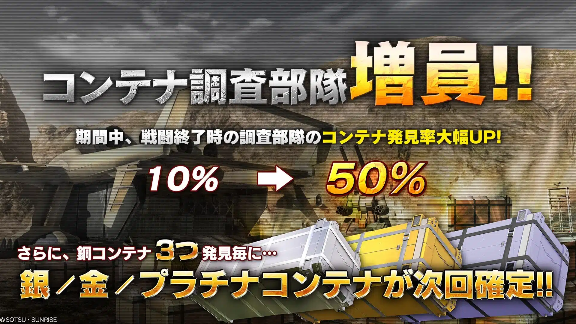 コンテナ調査部隊増員キャンペーン