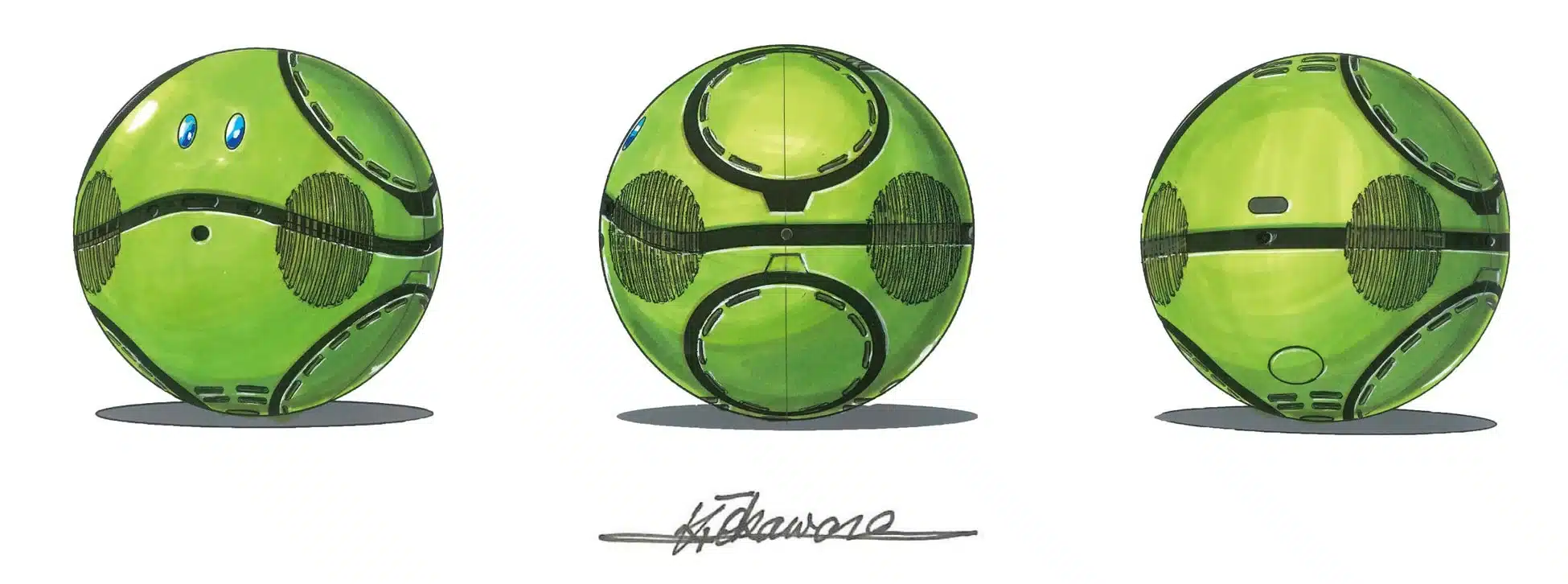 緑色のハロのイラスト