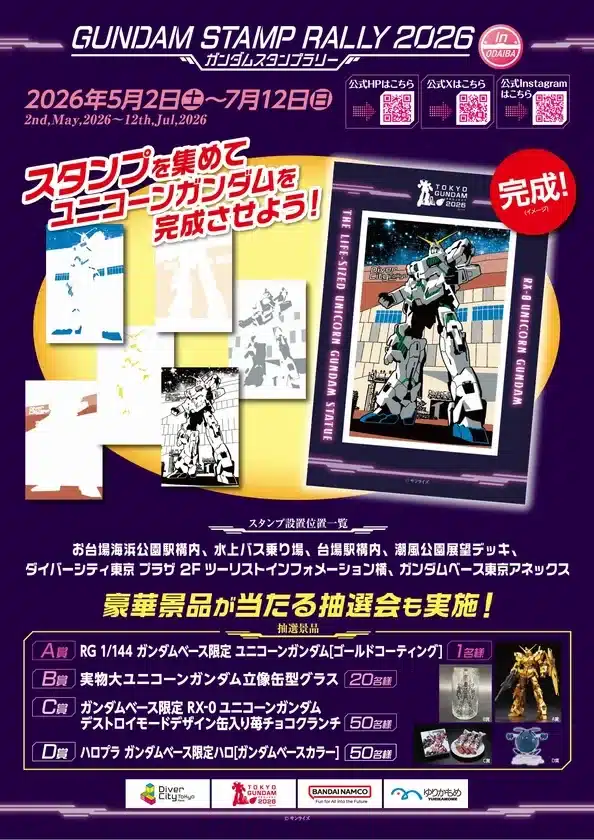 ガンダムスタンプラリー2026 第二弾ポスター