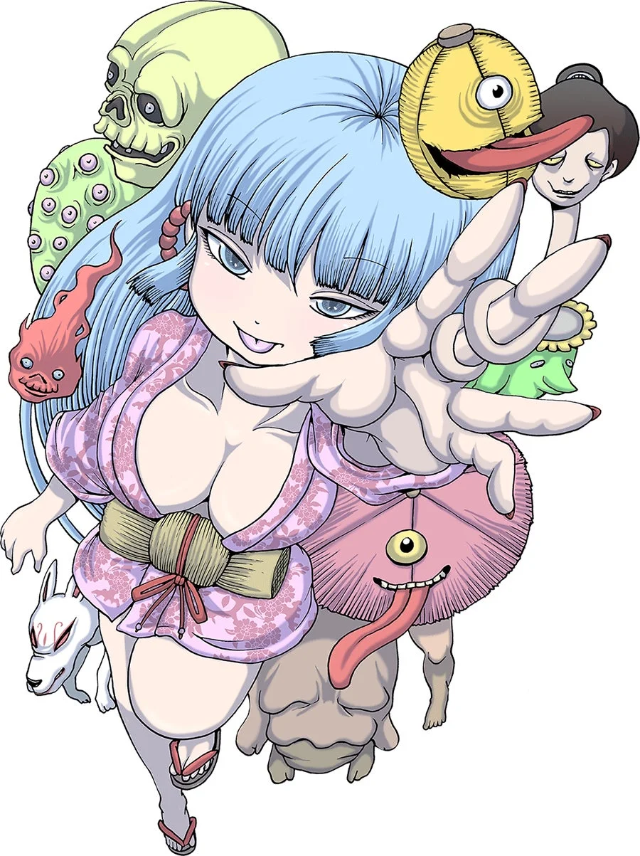 押切蓮介先生コラボ妖怪イラスト
