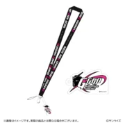 アクリルチャーム付きネックストラップ