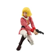 セイラ・マス 片膝をつき銃を構えるポーズ