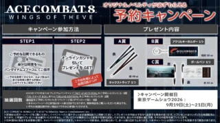 ACE COMBAT 8: WINGS OF THEVE 予約キャンペーン