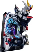 ガンダムの頭部が特徴的なパチンコ台
