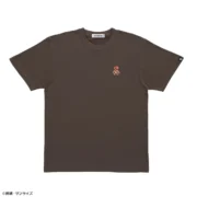濃茶のTシャツにアッガイのワンポイント刺繍