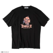 デフォルメされたシャア専用ザクⅡがデザインされたTシャツ