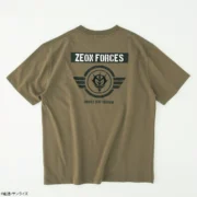 STRICT-G.ARMS『機動戦士ガンダム』Tシャツ ZEON FORCES(カーキ)背面
